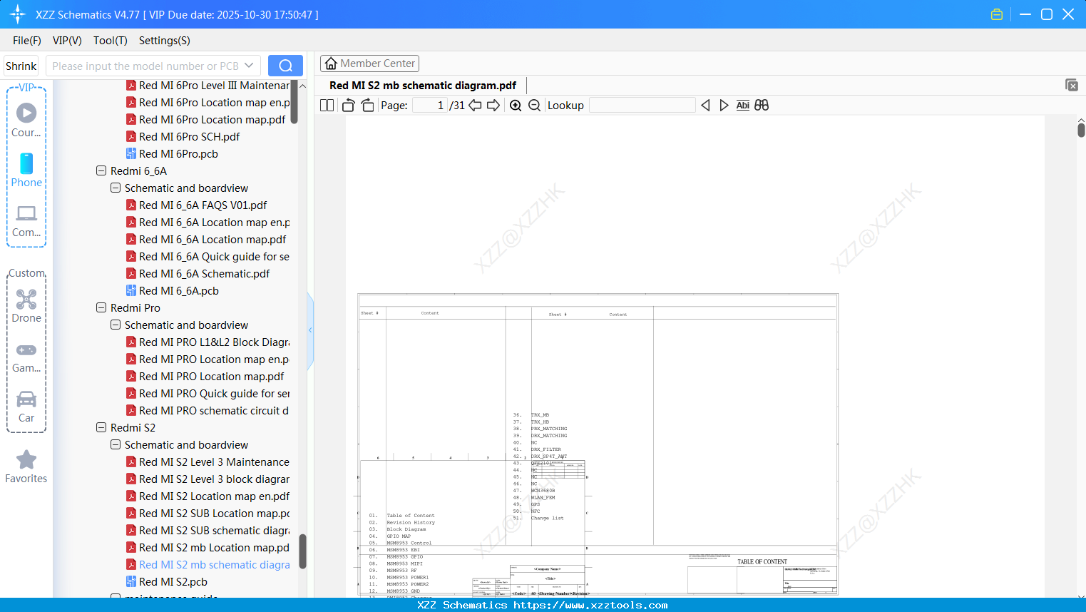 Xiaomi Redmi S2 Mb Schematic Diagram